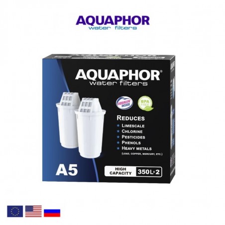 Aquaphor A5 (2 Τεμαχίων) Ανταλλακτικό Φίλτρο Κανάτας - Aquaphor