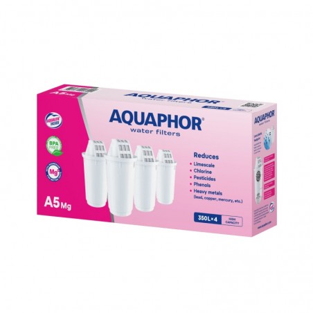 Aquaphor A5 Mg (4 Τεμαχίων) Ανταλλακτικό Φίλτρο - Aquaphor