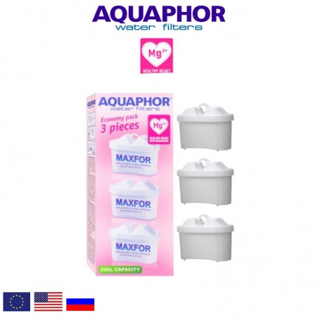 Aquaphor Maxfor+ Mg (3τεμ) Ανταλλακτικό Φίλτρο - Aquaphor